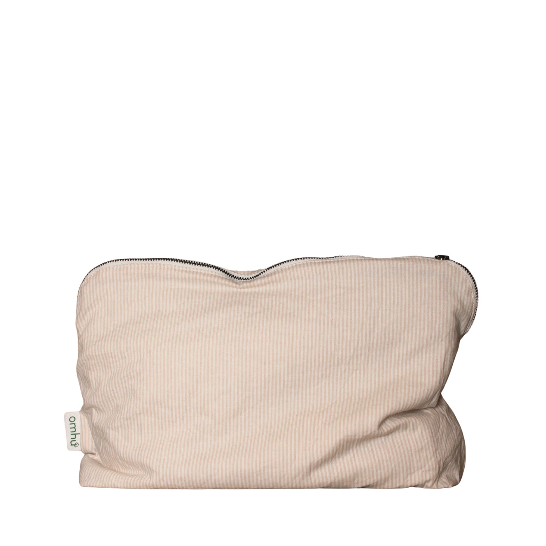 Kulturtasche 34x24 cm Mini-Streifen Sand